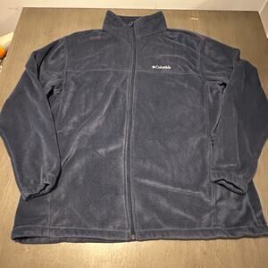 Columbia Jacket Men's Blue Fleece Full Zip Soze 2XL Tall